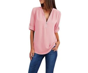 Chemisier Femme Chic et élégant Ensemble Femme Chic Et Elegant Chemisier Rouge Blouse Coton Chemise Cowboy Blanche 3XL en Daim XS Voile De Lin Orange Longue Élégant