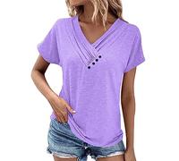 Chemisier Femme Chic Et Élégant Satin Chemisier Rouge Femme Chemise Coton Femme Top De Fete Femme Tshirt Femme Grande Taille Tee Shirt Rayure Tee Shirt Serie Friends T-Shirt Femme Blanc