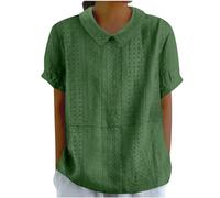 Chemisier Femme Chic et élégant, Tops de Lin d'été pour Femmes, Haut Dos Nu Femme, Top des Femmes, Haut Femme pailleté, Haut Femme Grande Taille, Sommets pour Les Femmes, Chemise en Lin aux Dames