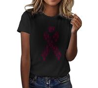 Chemisier Femme ete, Femme T-Shirt à Manches Courtes Col en V Été Coton Casual Tee Shirt Coupe Classique Tops Sportswear Femme Chemise en Lin Blouse Femme Chic et Élégant