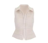 GUESS Chemisier 'Robyn' blanc cassé, Taille M