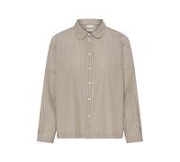 ICHI Chemisier 'GILEY' beige / blanc, Taille XXL