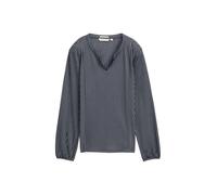 Chemisier femme manches longues col en V design élégant top