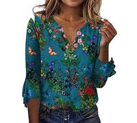 Chemisier Femme Manches Longues Rose Blanc Noir Chic Et Élégant - T-Shirt Licorne Col De Chemise - Tee Shirt Ski Pour Femmes