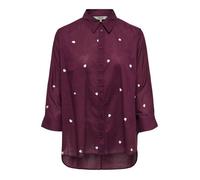 Only Chemisier pour femme ONLNew Lina lie de vin/blanc Taille S