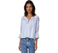 Chemisier femme RBIB en craie blanche/argent, taille XL