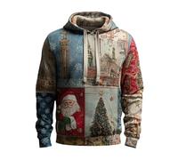 Chemisier imprimé moche pour homme 2025 Love In Christmas Merry And Oh Come Let Us Him Chemises pour les vacances, l'entraînement, cadeaux de Noël, Vert, L