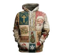 Chemisier imprimé moche pour homme 2025 Love In Christmas Merry And Oh Come Let Us Him Chemises pour les vacances, l'entraînement, cadeaux de Noël, vert clair, M