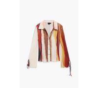 Desigual Chemisier 'M. Christian Lacroix' marron / cognac / moutarde / blanc cassé, Taille L