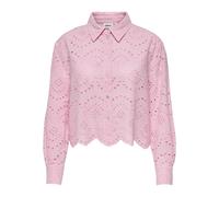 Only Chemise à manches longues pour femme Onlvalais épaules superposées Pink Lady M