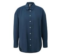 Chemisier manches longues fluide et souple femme QS Bleu 34