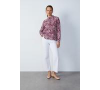 Chemisier manches longues imprimé - Olympia Imp - S - Grenat - Femme - Etam