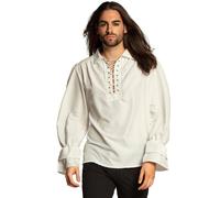 Chemisier Pirate Blanc Homme - Taille: S/M Blanc