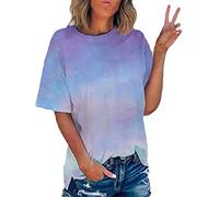 Chemisier pour Femme avec col en V, T-Shirt Femme Ete Chic Epaule Dénudée Tee Shirt Sexy Manche Courte Blouse Haut Tunique S-XXL T Shirt Sport Femme