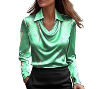 Chemisier pour Femme col drapé vêtement élégant et Doux idéal Bureau comme en Escapade pièce incontournable du Dressing féminin Moderne