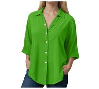 Chemisier Pour Femme Femme Blouse Chemisier Lin, Chemise Haut Été Pour Femmes Haut En Simili Lin Léger Comme Une, Matière Douce Et Agréable, Idéal La Saison Estivale Blouse Rayée Bleue Et Blanche