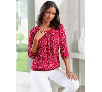 Chemisier pure viscose - Fair Lady - rouge-graphite imprimé ROUGE-GRAPHITE IMPRIMÉ 42