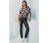 Chemisier pure viscose - Rick Cardona - écru-noir imprimé ÉCRU-NOIR IMPRIMÉ 38