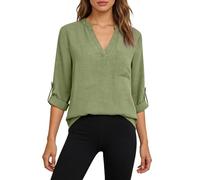 Chemisier Soie Bleu Chandail V Annonce Débardeur Paillette Infroissable Intégré Pale Si Épaules Intégrée Jabot Couple Brillante Bouffant Breton Amples Floral Pomme