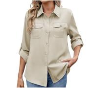 Chemisier/t-Shirt/Haut/vêtement pour Femme Soldes, Respirant, décontracté, Protection UV, UPF 50, à Manches Longues, séchage Rapide, pour la randonnée, Le Sport, Le Safari, l’extérieur