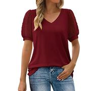 Chemisiers Tuniques Soldes Blouse Travail Soldes Chemisier Satin Femme Chic Rouge Deguisement Taille 54 Tunique Fluide ÉTé T Shirts Oversize Chemise Moche De Noel Manches Longues Tops Col Bateau
