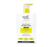 Chemist At Play Bright Boost SPF Lotion corporelle | Avec 5 % de niacinamide & SPF 50+ P 24 heures d'hydratation | Formule légère et non grasse | 236 ml