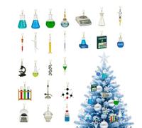Chemistry Calendar Advent, 2D Acrylic Countdown Ornaments With Science Them | Science Inspired Design 2D Flat Acrylic Construction Advent Countdown Educational Display Lightweight Holiday Classroom Decor