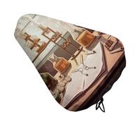 Chemistry Lab Housse de siège de vélo rembourrée extra large confortable pour homme et femme - Coussin de rechange imperméable avec cordon de serrage - Convient pour route/montagne/exercice/rotation