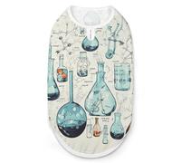 Chemistry Print Chemise pour chien à séchage rapide Respirant T-shirt doux extensible sans manches Gilet pour chien XL