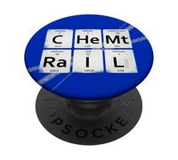 Chemtrails Conspiration Pense-bête Anti-démo Avion Chimie PopSockets PopGrip Adhésif