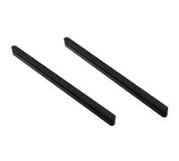 CHENCHEN96 Poignées de Meubles Noires Lot de 2 Poignées de Penderie Poignées de Placard en Alliage d'Aluminium pour Chambres Balcons Cuisines (Length 115mm)