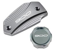 chencheng35 Accessoires moto compatibles avec 900 SE 2017-2024 et 2023 : couvercle du réservoir de liquide de frein avant et arrière, bouchon de remplissage d'huile moteur(Grey Combo2-2pcs)