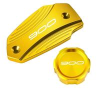 chencheng35 Accessoires moto compatibles avec 900 SE 2017-2024 et 2023 : couvercle du réservoir de liquide de frein avant et arrière, bouchon de remplissage d'huile moteur(Gold Combo2-2pcs)