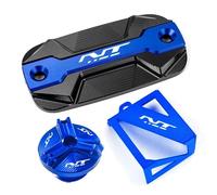 chencheng35 Compatible avec H0nda NT1100 2023 2022 NT 1100 DCT CRF L 2021 - Protection du réservoir d'huile de frein et bouchon de remplissage moteur - Accessoires moto(3Pcs Set Blue)