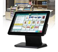 CHENCOO Caisse enregistreuse POS (14 Pouces), Caisse enregistreuse Intelligente Tout-en-Un, Grande mémoire (Fluide), réglage Multi-Angle/Confortable à Regarder,Black-I5 8+128g WiFi