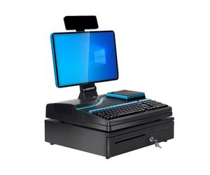 CHENCOO Caisse enregistreuse Tactile Tout-en-Un, caisses enregistreuses électroniques, Impression intégrée + Tactile capacitif, étanche et résistante à l'usure,A