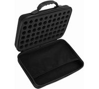 Chencunquangod Lot de 60 bouteilles d'huile essentielle - Étui de transport étanche pour huiles essentielles de 5 ml/10 ml/15 ml, Noir , Simple et facile