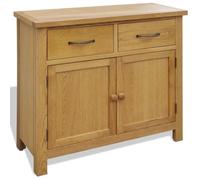 vidaXL Buffet 90 x 33,5 x 83 cm Bois de chêne massif