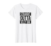 Chêne Droit Outta Selly T-Shirt Graphique avec Valeur, Femme, Blanc, L