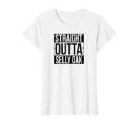 Chêne Droit Outta Selly T-Shirt Graphique avec Valeur, Femme, Blanc, M