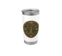 Chêne sacré druide celtique mythologie de la forêt Gobelet isotherme en acier inoxydable double paroi