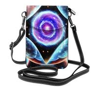 chenfandi Cosmic Stars Sac à bandoulière pour femme, portefeuille pour téléphone à fermeture éclair, sac à main à bandoulière, bandoulière réglable.