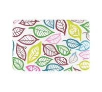 chenfandi Leaf Lines Tapis de sol antidérapant pour chambre à coucher, salle de bain, salon, 40 x 60 cm