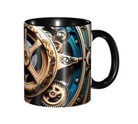 chenfandi Mug cool steampunk Gears, 330 ml avec poignée, convient pour le thé chaud, le lait et d'autres boissons, passe au micro-ondes.