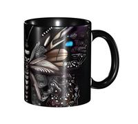 chenfandi Science Butterfly Mug 330 ml avec anse pour thé chaud, lait et autres boissons Passe au micro-ondes