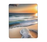 chenfandi Tapis de souris Sunset Over The Wavesmouse Pad, tapis de souris d'ordinateur avec base en caoutchouc antidérapant pour le bureau, #Gaming, Apprentissage, 21 x 26 cm.