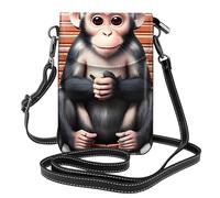chenfandi The Silent Monkey Sac à bandoulière pour femme avec fermeture éclair, sac à main à bandoulière, bandoulière réglable.