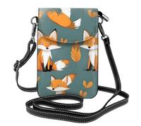 chenfandi Yellow Fox Sac à bandoulière pour femme avec fermeture éclair, bandoulière réglable.