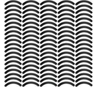 Cheng-100 Pièces Rechange Universels Caoutchouc Pour Pince À Cils De Rechange En Caoutchouc De Silicone De Recourbe-Cils Remplacement Recharge De Bigoudis Recourbe-Cils Coussinets Coussinets (Noir)