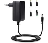 CHENG-12V 2A 24W Adaptateur d'alimentation Chargeur Secteur avec 4 Connecteurs pour Ordinateur Portable, imprimante, numériseur, Routeur,télécopieurs, TFT, écran LCD, etc